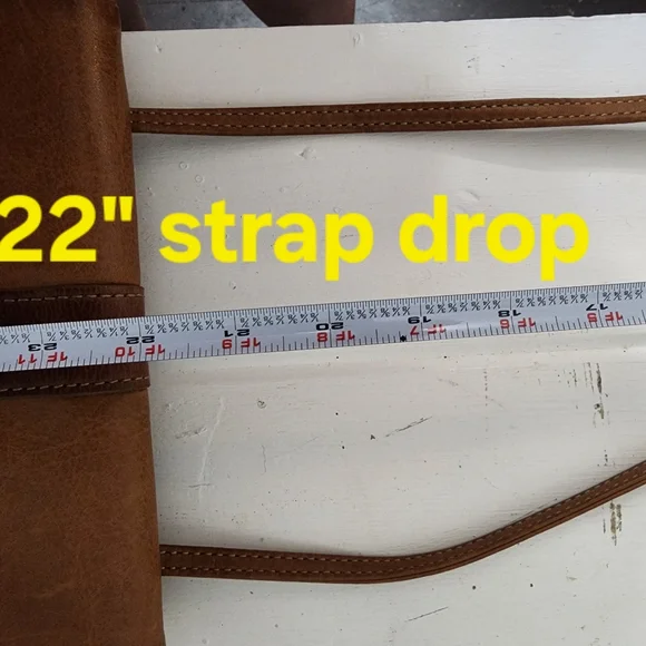 Fossil Brown Leather Crossbody Bag - Picture 15 of 15